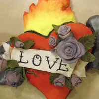 Tattoo Heart With Wings Cake I made this cake for my son 's Valentines day class party feb 12 2010 The cake was meant to resemble a retro sailor jerry flash art...