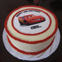 Lightning Mcqueen Picture Cake My first attempt at an all buttercream birthday cake. Usually prefer the look of the fondant finish, but love the buttercream taste.