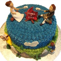 Outdoorsy Wedding Cake I was asked to make a cake for a party for a bride and groom who were married in Kamloops BC. The couple has family in Eastern Canada who...