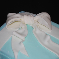 Tiffany Box First attempt at the "Tiffany Box". This is the second cake I've made. I am teaching myself and thanks to CC I have been...