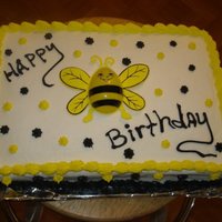 Bumblebee Cake White cake with buttercream icing