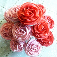 Roses! Chocolate & vanilla Rosette cupcakes bouquet