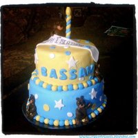 Babybearbirthday Cake This cake was inspired by another cakecentral member! Thank u for the inspiration!