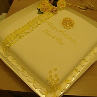 Anniversary Cake 50th anniversary cake with everything hand made.