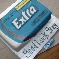 Wrigleys Chewing Gum was having a bit of an off day with my piping on this cake!! otherwise quite happy with it.