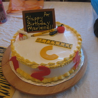 My Son's Teachers Birthday Cake 