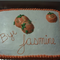 Georgia Peaches My first attempt at peaches should have gone with a red/orange and must work on my script