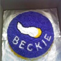 Vikings made this cake for the #1 fan in alamogordo