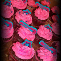 Hannah Montana Cupcakes Made for a little girls 7th birthday!