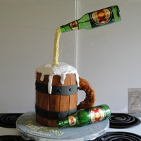 Beer Thank you all for looking, I know a lot of poeple are curious about how structurally I pulled this off. I used two metal coat hangers, and...