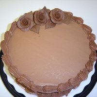 Chocolate Lovers Chocolate cake with whipped chocolate frosting