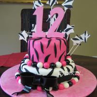 Zebra Cake... Pastel de vainilla y red velvet....