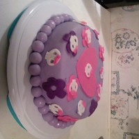 My First Fondant Cake This is my very first fondant cake.But not my first cake! think it turned out cute.Really would like to know what someone who does this for...