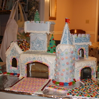 Penguin Ice Castle Still need to make the gumpaste penguins to place all over, but they're next on my list to do. I'll probably put an ice pond on...