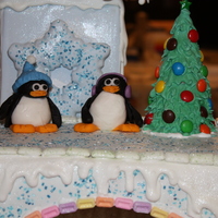 Gumpaste Penguins Gumpaste penguins for my Gingerbread Ice Castle