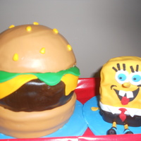 Spongebob With A Crabby Patty 