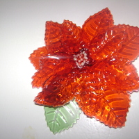 Gelatin Poinsettia First flower I ever made.