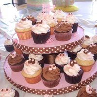 Baby Shower Cupcakes Pink And Brown baby shower cupcakes pink and brown