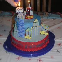 Spiderman Cake idea from wilton