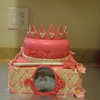 Princess Cake This was an order for a 4 year old birthday. This was completely sugarfree cake minus the fondant work. * in square and 6 in round. The...