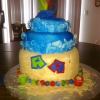 Beach Cake Splish Splash bday party for twin boys