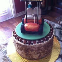 Golf Cart Butter Pecan Cake with Fondant Golf Cart