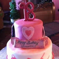 18Th Birthday White chocolate chocolate chip pound cake covered in rich chocolate and white chocolate buttercreams all covered in Fondant for an 18th...