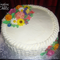 Easter Flower Basket Did two versions of this cake: one in white and one in beige. Being so similar I'm posting both to the same gallery