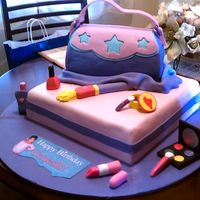 Purse Cake Purple Purse cake