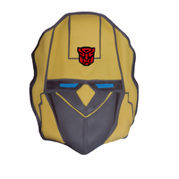 Bumblebee Cake For someone that loves Transformers, I made this cake using the Optimus Prime design which I then altered to the shape of Bumblebee (as his...