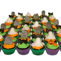 Halloween Cupcakes These were made for Halloween, they are chocolate cupcakes with cream cheese frosting and fondant decorations. They are decorated with...