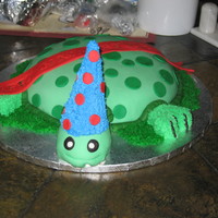 Johnny's Turtle Cake Turtle Baby's First Birthday Cake