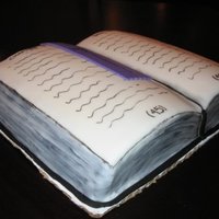 Michelle's Book My sister is in the process of publishing her first book that she wrote, so for her birthday, I made her book as her cake!!
