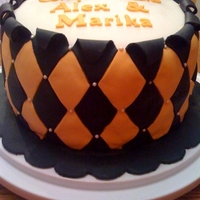 Vcu Graduation This was a fun cake! All elements are fondant with the exception of the hats. I used sugar pearls between the diamonds. Cricut Cake was...