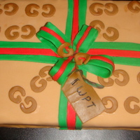 Gucci Gift yellow cake 1/4 sheet made for my nephew who turned 25 and loves gucci, this site inspired the cake thanks for existing. sooo glad im a...