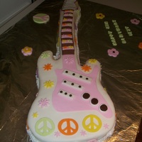 Guitar Cake Electric Guitar Cake - all chocolate cake with fondant and gumpaste accents.
