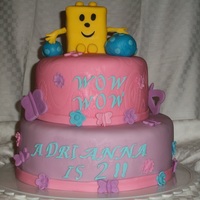 Wow Wow Wubbzy 6" & 9" Chocolate and Vanilla. All Fondant decorations