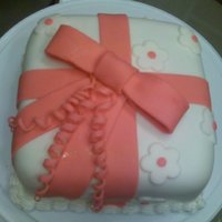 First Time Cake First time using fondant.