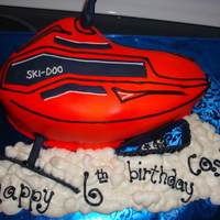 Snowmobile For a little guy who loves to snowmobile!