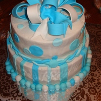 Blue Graduation This was a blue graduation cake that I made to go with another sheet cake. The kiddo wanted all shades of blue for their design. It was...