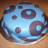 Birthday Cake For A Friend This is my first fondant decorated cake. It's a chocolate cake with a chocolate buttercream filling and marshmallow fondant.