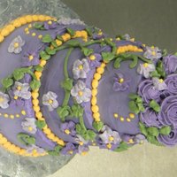 Mini Wedding Cake This cake was made for a customer who needed a miniature wedding cake to watch the finale of The Bachelor.