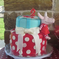 Olivia The Pig Birthday Cake Made this for my sweet little grandbaby.