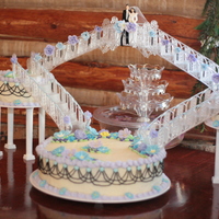The Cake That Started It All This is my wedding cake. I couldn't find someone in town to make my wedding cake so I signed up for some Wilton classes offered at our...
