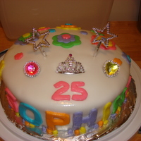 25Th Birthday Princess A 25th Birthday Cake for a Princess Themed Party