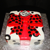 26Th Gift Box Birthday Cake 