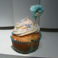 Another Cotton Candy Cupcake Cupcake based on a design I found on Confessions of a Cookbook Queen, with my own spin. They really do remind you of the carnivals from...