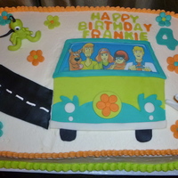 Scooby Doo Gumpast figures with candy clay alien and mystery machine.