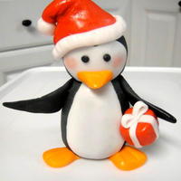My Little Penguin This is my second gumpaste figure "The Little Penguin", He will go on an upcoming Christmas Themed Cake!