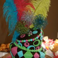 Bridal Shower Cake I did this cake for my sister's bridal shower. I think it came out really well sicne it was my first tiered/topsy turvey cake!! I made...